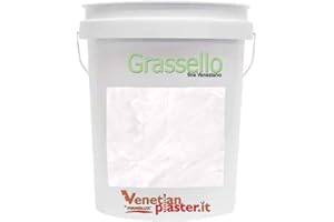 FirmoLux Grassello Authentic Venetian Plaster | Shiny Polished Plaster | Made in Italy from Lime & Marble | Light Colors (3) | Color: FB2005 All White