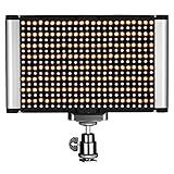 Neewer LED Video Light - Dimmable Bi-Color LED Panel with Standard Cold Shoe for DSLR Cameras,280 LED Beads,3200-5600K,CRI 95+ (Battery NOT Included)