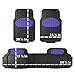 FH Group F11500 Heavy Duty Trimmable Touchdown Floor Mats (Indigo) Full Set with Gift - Universal Fit for Trucks, SUVs, and Vans