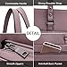Laptop Bag for Woman,13,14,15.6 Inch Laptop Tote Bag Briefcase with Padded Compartment,Purple