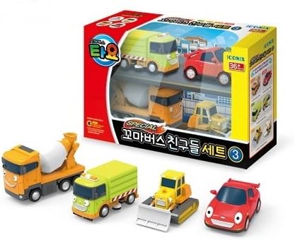Animation Character Little Bus TAYO Friend Special Mini 4 Pcs Children kid No.3 Billy, Speed, Ruby, Chris