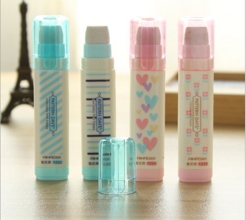 Creative writing stationery three layers erasers 4pcs