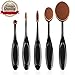 Vivace Professional Multifuction Makeup Oval Brush 5 pieces set With Classy Gift Box/Foundation Cream Concealer Blending and Contouring Extrasoft brush/including XL size