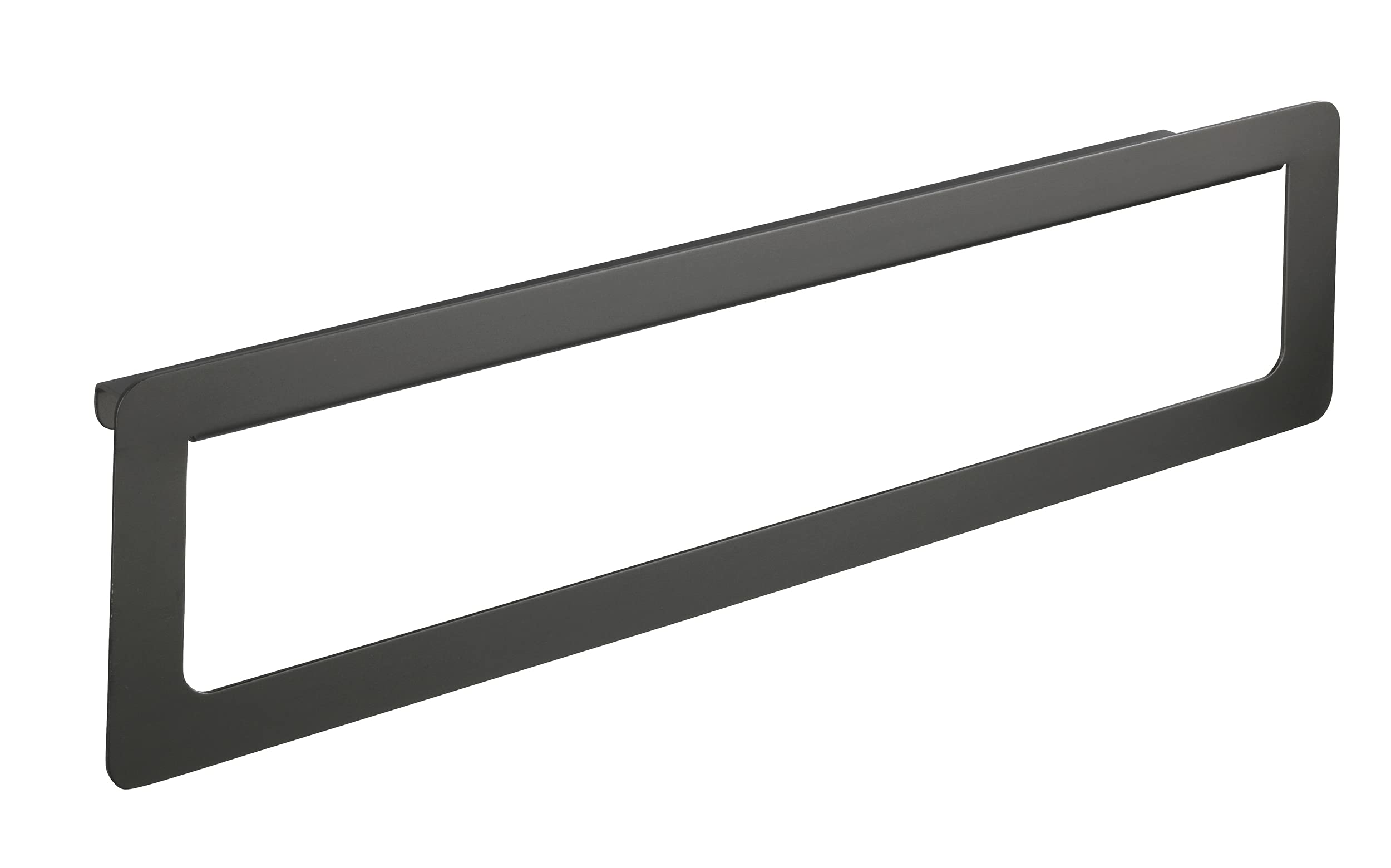 WENKO Montella Bath Towel Rail with Shelf, Rustproof, Aluminium, 61 x 16 x 8 cm, Anthracite