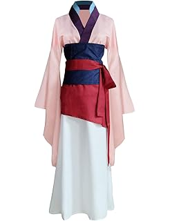 AngelaicosWomens Princess Mulan Costume Dress Chinese Heroine Party Ball Gown