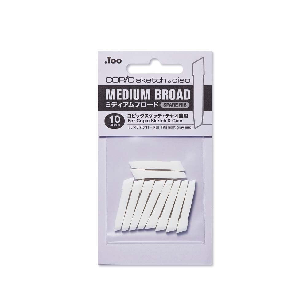 COPIC Sketch Coloured Marker Pen - Nib Medium Broad 10 pcs., for Art & Crafts, Colouring, Graphics, Highlighter, Design, Anime, Professional & Beginners, Art Supplies & Colouring Books