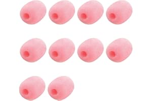 KUIOPYY 10 Pack Lapel Headset Microphone Windscreen, Microphone Sponge Foam Cover Mini Size Lavalier Microphone Windscreen Pi
