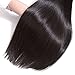 Ossilee Straight Hair Bundles with Closure Brazilian Virgin Hair Three Part Lace Closure with Bundles 8a Straight Hair with Closure (16 18 20+14 Three Part Closure, Natural Color)