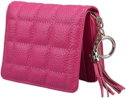 Charmdi Fashion Women Genuine Leather Cute Zipper Card Wallet Small Purse with Pendant