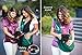 Puppy Eyes Soft Pet Carrier Sling Comfortable and Adjustable Dog Sling Ideal for Small & Medium Dogs up to 16 Pounds - Lightweight & Easy-Care Dog Carrier with Safety Mesh and Safety Leash(Green)