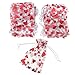 100pcs Love Heart Gift Bags Candy Bags Jewelry Packaging Wedding Gift Pouch Drawstring Bags for Valentine's Day Wedding Festival Party Supply