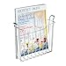 iDesign Classico Metal Wall Mount Magazine Rack, Newspaper and Book Holder for Bathroom, Office, Bedroom, Den, 10.5