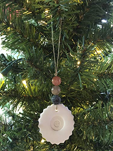 Earth Element Essential Oil Diffuser Astronomy Ornament with Sunstone Moonstone Lava Stones