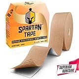 Spartan Tape Kinesiology Tape Bulk Roll - Incredible Support for Athletic Sports and Recovery - Free Kinesiology Taping Guide! - Uncut 115 feet Roll
