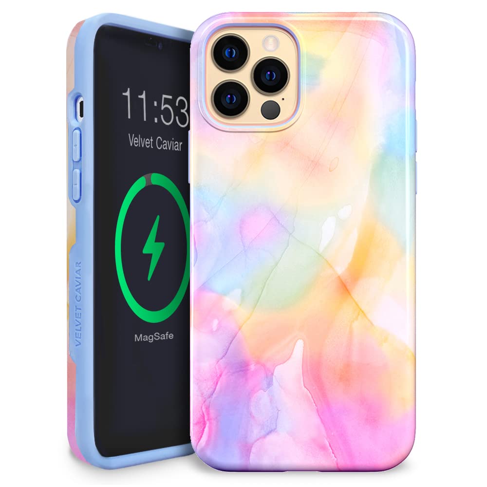 VELVET CAVIAR for iPhone 13 Pro Case - Compatible with MagSafe - 10ft Drop Tested - Pastel Tie Dye Image