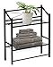 Sorbus Bathroom Shelf with Towel Bar, 2-Tier Bathroom Shelves Wall Mounted or Freestanding, Toilet Storage Organizer for Bath Essentials, Planters, Books