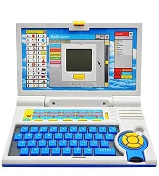 Viihaa English Learner Laptop for Kids with20 Activities, Mouse Control, Sound, Display and Games | Mini Learning Laptop Toy for Children | Educational Computer for Boys and Girls (Blue)