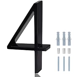 6 in Mailbox Numbers for Outside, Metal Modern