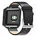 Henoda Compatible with Fitbit Blaze Bands Leather and Frame,Small Black Blaze Band for Women