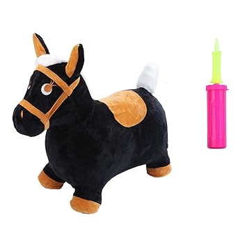 Amazon.com: Fullyday - Caballo de salto negro para niños ...