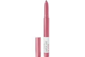 Maybelline Super Stay Ink Crayon Lipstick, Precision Tip Matte Lip Crayon with Built-in Sharpener, Longwear Up To 8Hrs, SeeK 