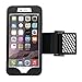 Sport Running Armband with Phone Case & Reflective Strap iPhone 6/6s 4.7 inch, Black
