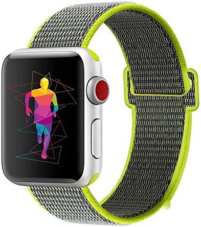 ONTUBE Soft Wristband Compatible for AppIe iWatch Bands Straps Series 5/4/3/2/1 (Watch Not Included) (38MM/40MM, Flash)