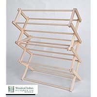 Small Wooden Clothes Drying Rack by Benson Wood Products