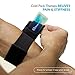 Clinically Fit Adjustable Tennis Elbow Brace Compression Strap with Interchangeable Heat, Cold, and Acupressure Packs for Tendonitis