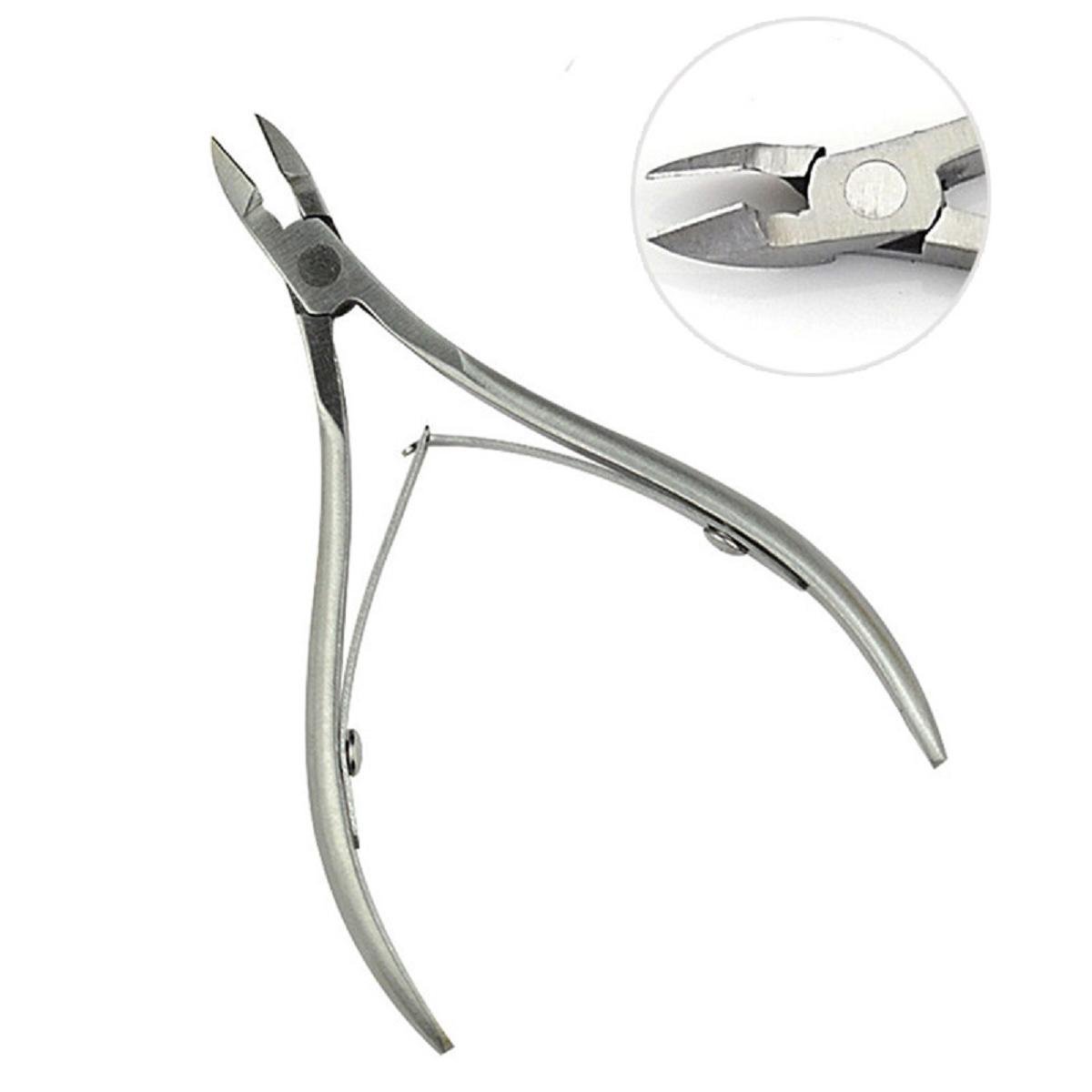 Gnker Nail Cuticle Pusher Spoon Nail Scissor Stainless Steel Remover Cutter Nipper Clipper 3PCS/lot: Beauty