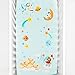 Rookie Humans Cotton Sateen Crib Sheet: Lil’ Lamb’s Dream - Planets, Star, Space, Lamb, Elephant, Unicorn Standard Size (52” x 28”)