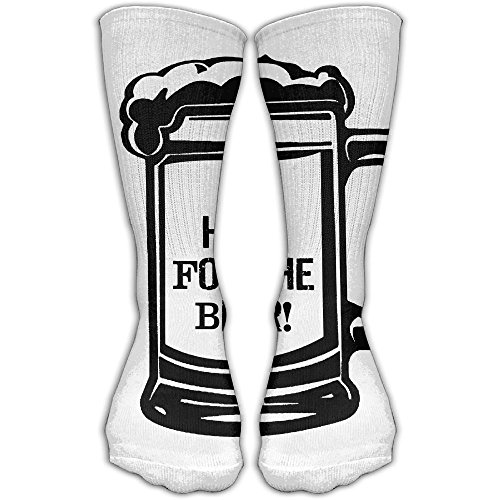 Sport Tube Stockings Here For The Beer Women & Men Knee High Long Soccer Socks