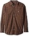 Van Heusen Men's Big and Tall Long Sleeve Heathered Plaid Shirt