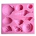 Elinka Cute Romantic Seashell Sea Shell Silicone Cake Mould Chocolate Fondant Mold