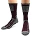 MIRMARU M204-Men's 5 Pairs Multi Performance Outdoor Sports Hiking Trekking Crew Socks (Blk,Char,Olive,Pur,Brown)