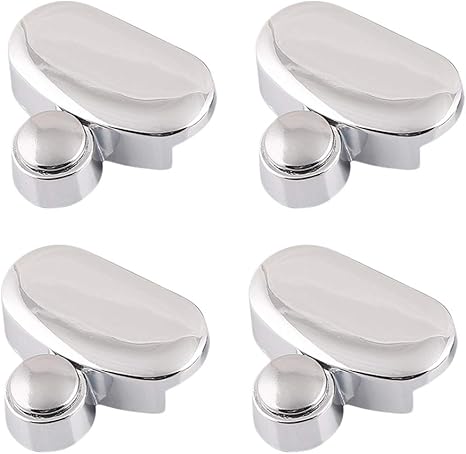 Yardwe 4pcs Mirror Holder Clips Bathroom Mirror Mount Clips Wall