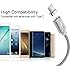 Smart&Cool 5 Feet Gen6 Magnetic USB-C Fast Charging (Max Charging Current: 3A) and Data Sync Cable for Galaxy S8/S8 Plus/S9, LG G5/G6, Nokia 950/950XL etc. (5ft-Sliver Twin-Pack)