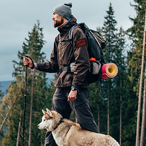 GYGYL 2Pcs Tactical Flag Patch-GET in LOSTER, Hook Fastener American Military Patches Set for Tactical Caps, Bags, Backpacks, Tactical Vest, Military Uniforms