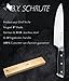 B.Y. Schrute Professional Kitchen Chef Knife - 8 Inch High Carbon German Stainless Steel - Balanced Chefs Knives, Sharp Blade, Forged Handle.