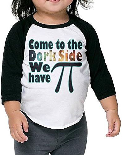 PHINP Come To The DORK Side, We Have Pie Middle Sleeve University Bottoming Shirt For Children