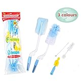 Bottle Brush Cleaner Kit with Teat Cleaner and Straw Brushes 360 Degree Rotating - 5 pcs within One Set comes in different size selections
