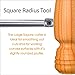 Wood Turning tool Carbide Tipped Lathe Full Size Rougher Tool bar With Square Carbide Insert and Screw M6×8 and star key wrench，for wood hobbyist or DIY or carpenter， Type SQ-14（Handle not Include）