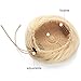 SARLA Fake Ballet Extension Bun Natural Blonde Synthetic Drawstring Hair Bun Hair Pieces for Women Girls Lady Updo Donut Chignon