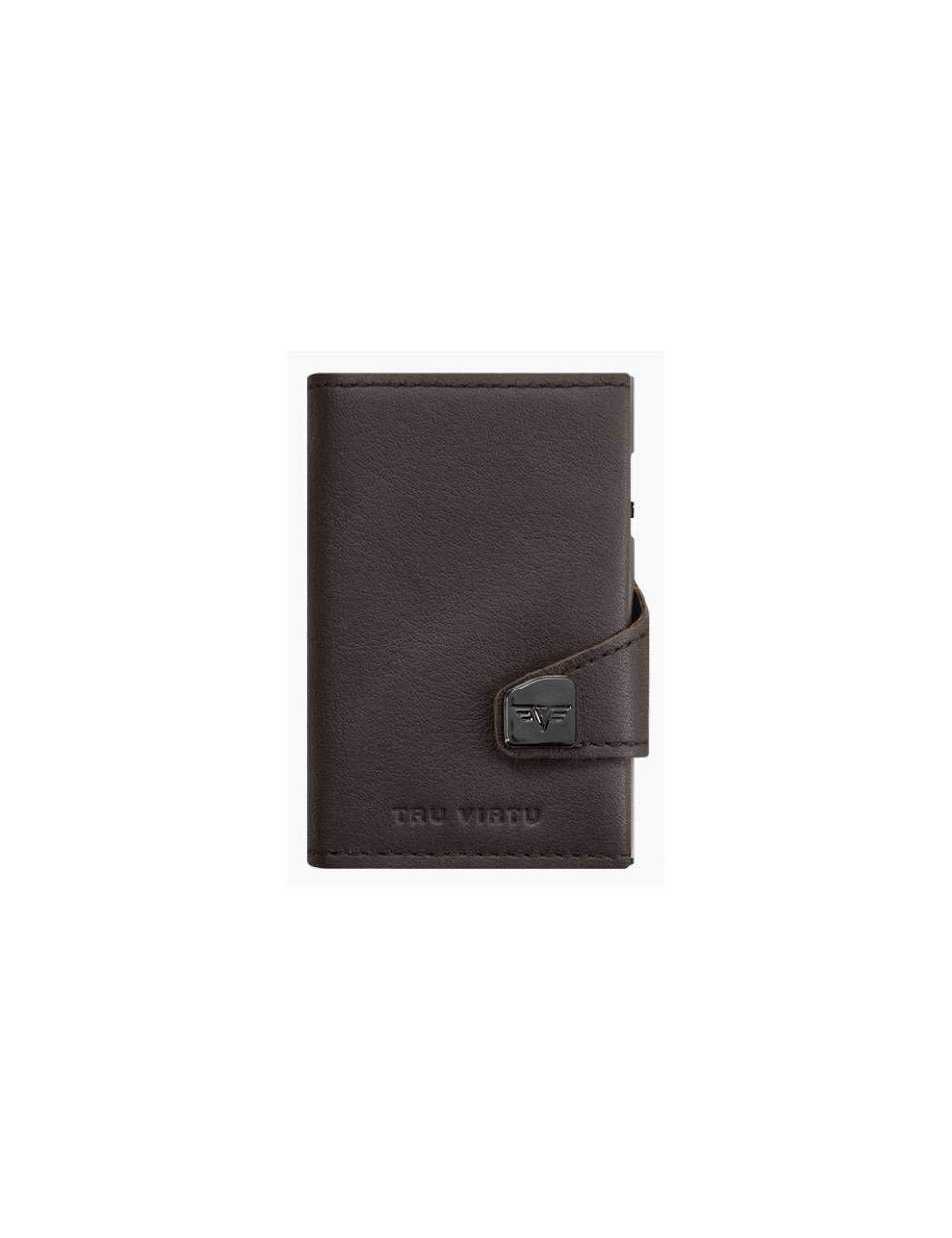 TRU VIRTU Wallet Click & Slide Leather (Nappa Brown)