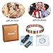 Feraco Solid Copper Bracelets for Men Arthritis Pain Relief Strong Magnetic Therapy Bracelet, Adjustable