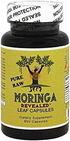 Moringa Leaf Powder Capsules 90 Vcaps (Hi-potency) African Grown Kosher Certified
