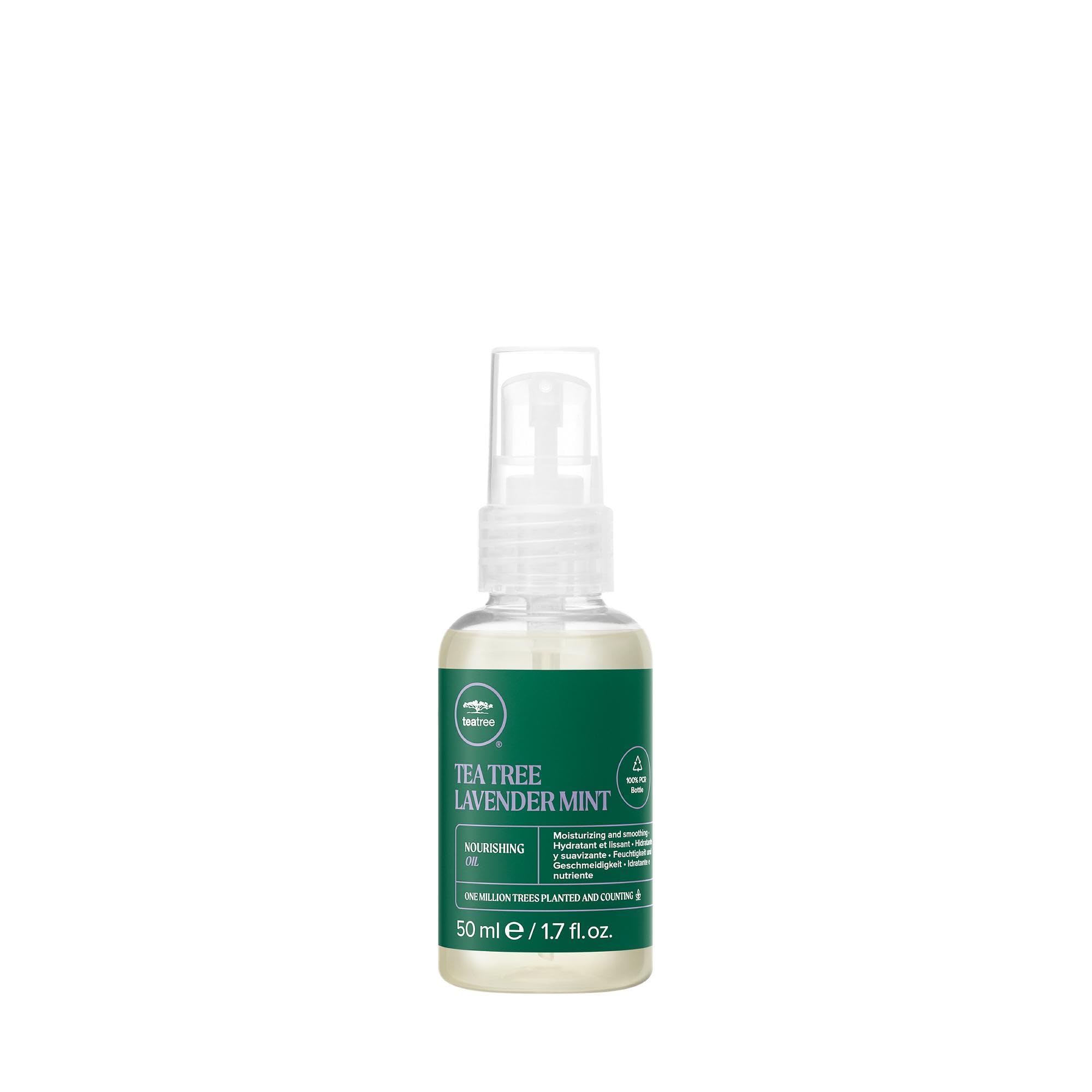 Paul Mitchell Tea Tree Lavender Mint Nourishing Oil - Leave-In Hair Care for Dry, Damaged Hair, Hair Oil for Wavy, Curly and Natural Frizzy Hair, 50 ml