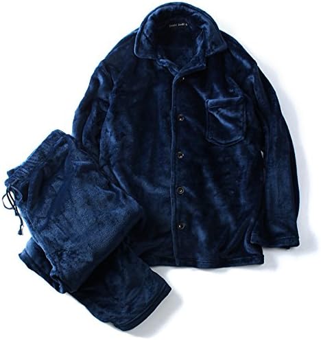 Amazon メンズパジャマ Daniel Dodd あったかフリースパジャマ 大きいサイズ 106 ネイビー 4l パジャマ ルームウェア 通販