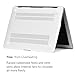 GMYLE MacBook Air 13 Inch Case A1466 A1369 Old Version 2010 2017, Hard Shell Plastic Matte Snap On Cover (White Marble)