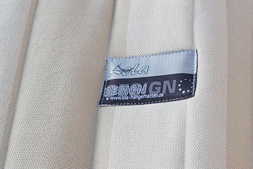 Hängematten Set mit Hängemattengestell und American Hammock Lifestyle beige – Bild 4